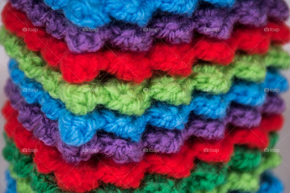 Colorful knitted texture 