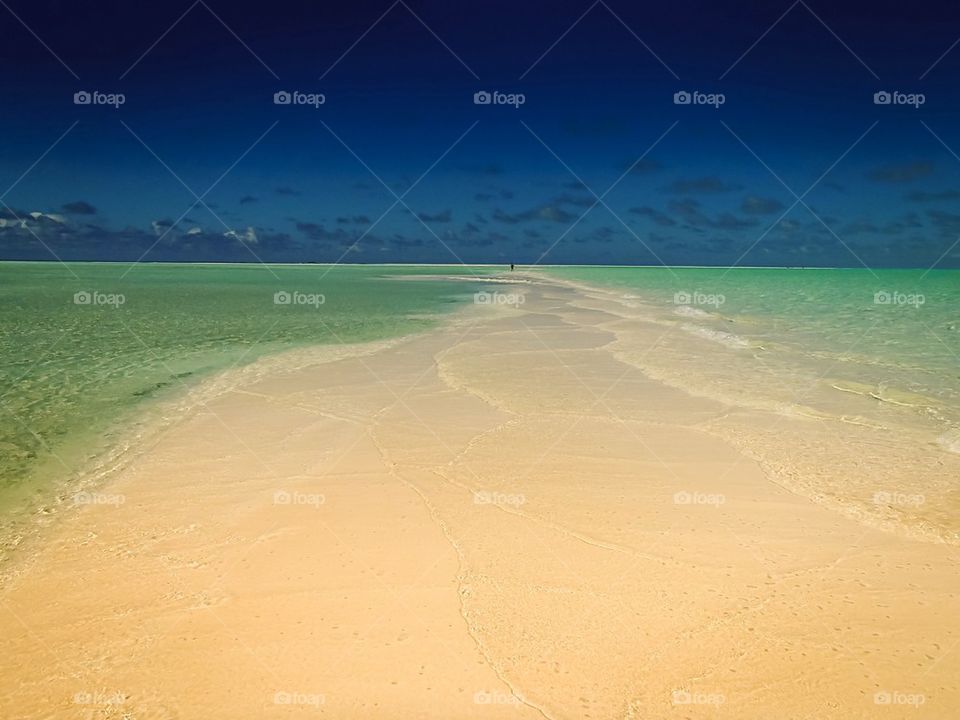 Beach at Caribbean island 