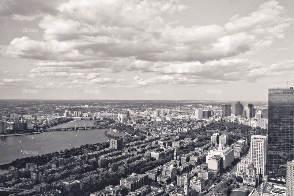 Boston Cambridge from the Pru