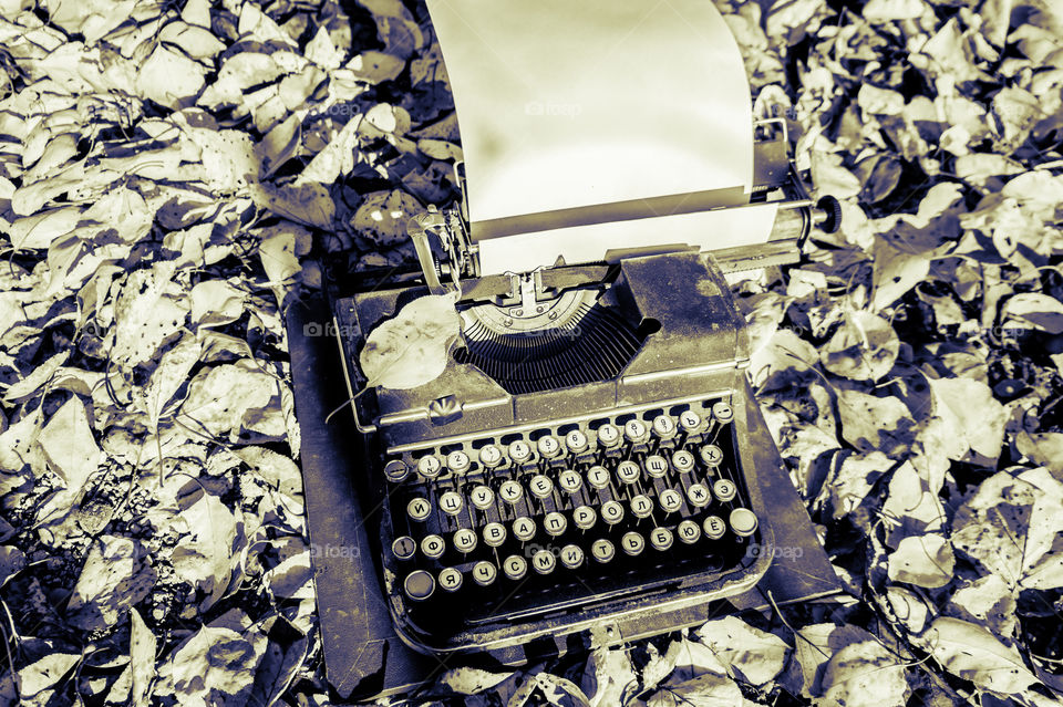 Old typewriter for writers