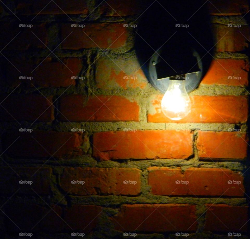 Porch Light on Brick