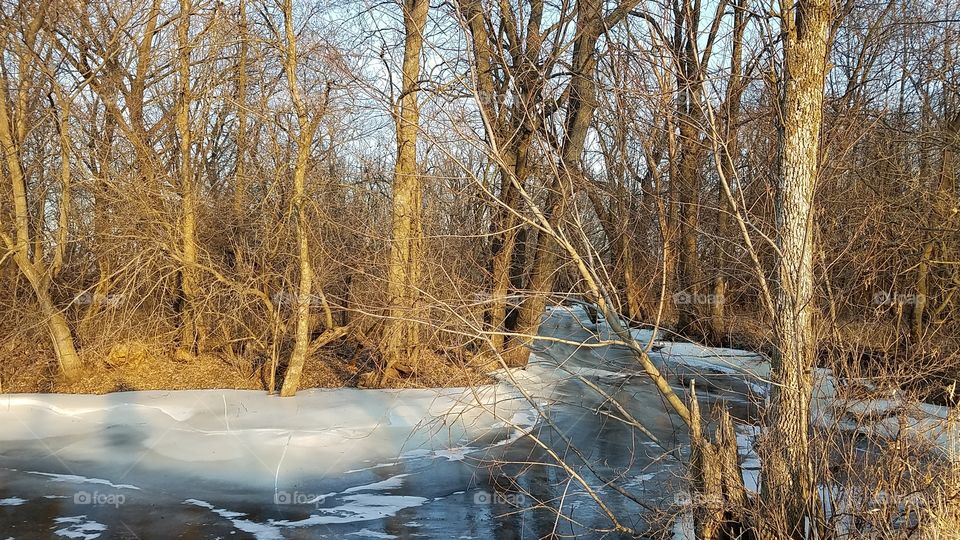 Frozen river