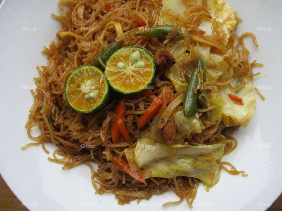 Filipino asian cuisine  Pancit