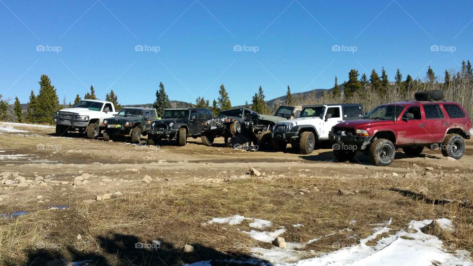 Look at all of the 4×4's