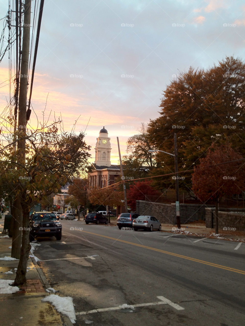 sunset old school mainstreet irvington new york by cakepop