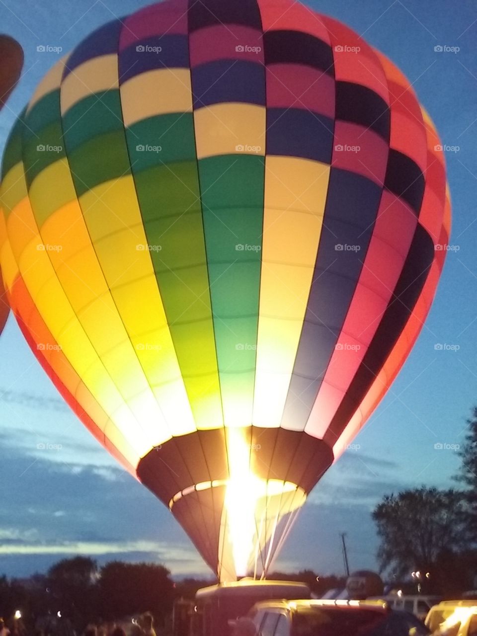 Rainbow Hot Air Balloon