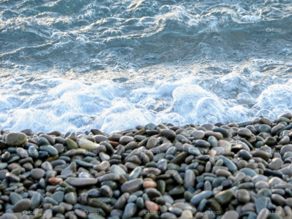 waves and stones