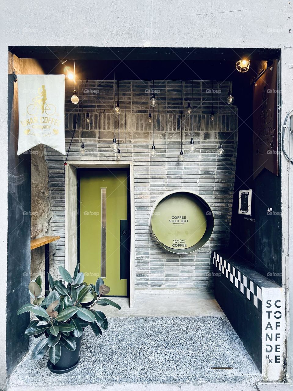 What a nice design of coffee shop in HK