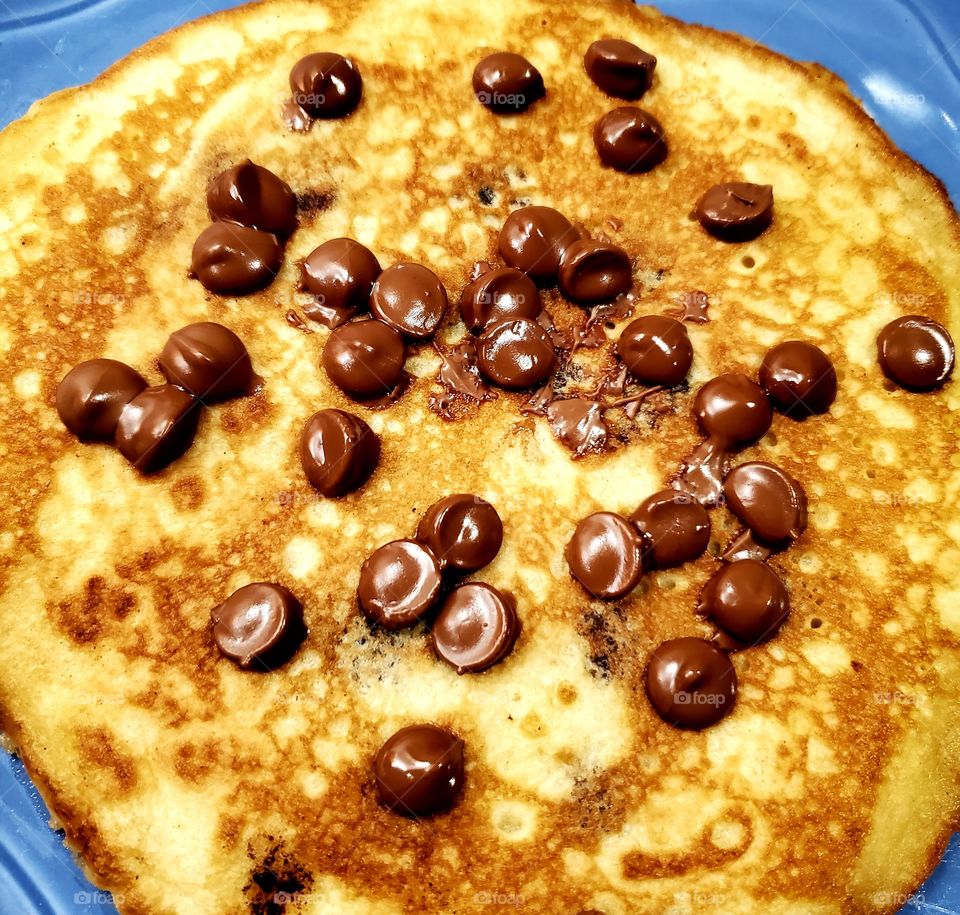 Chocolate Pancake on a plate
