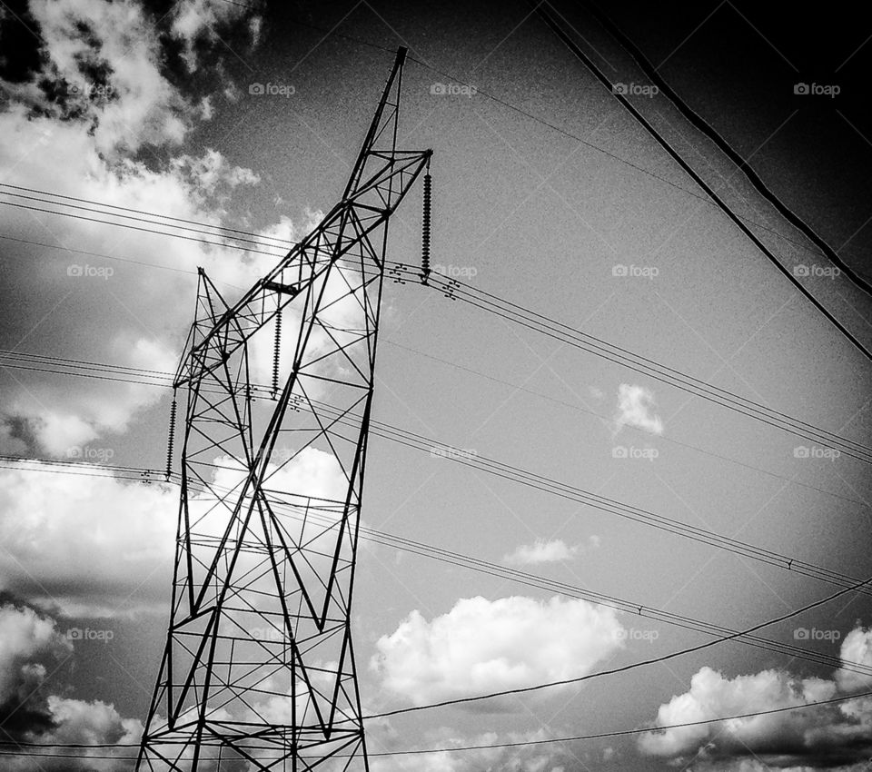 Wired Sky. wires in the sky.