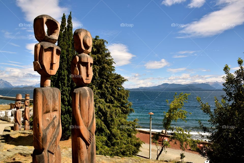 Wood statues san Carlos de Bariloche