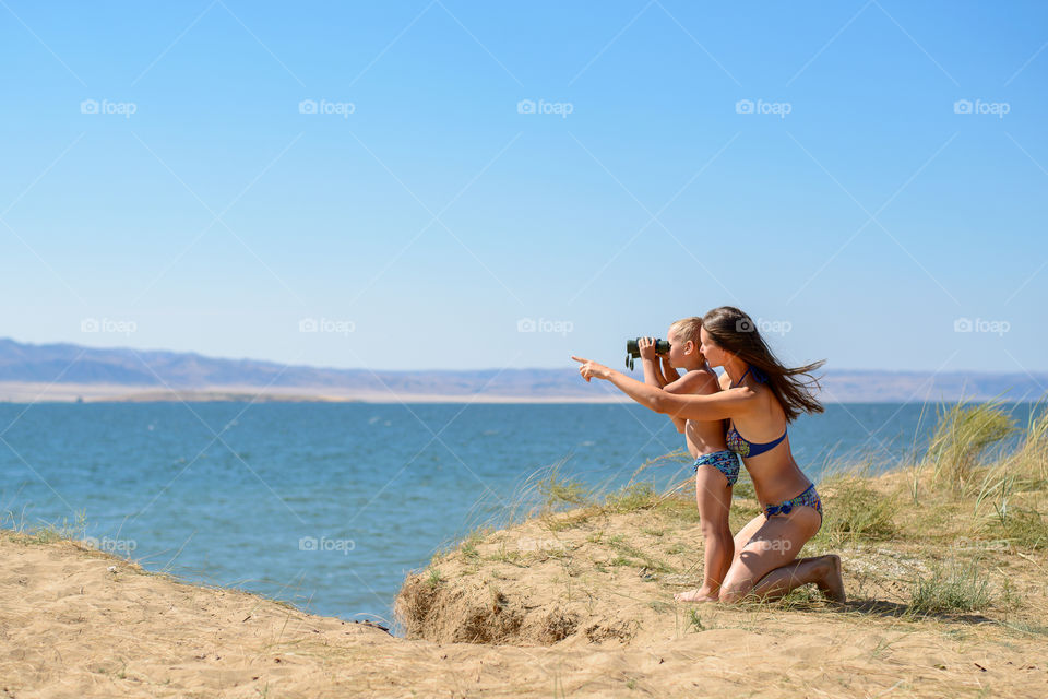 People on the beach