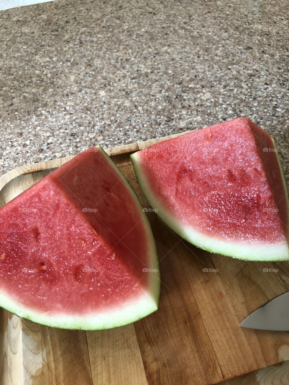 Beautiful watermelons ready to be eaten.