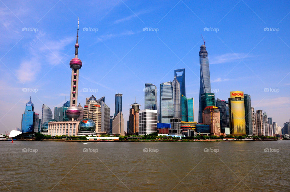 Shanghai Skyline daylight