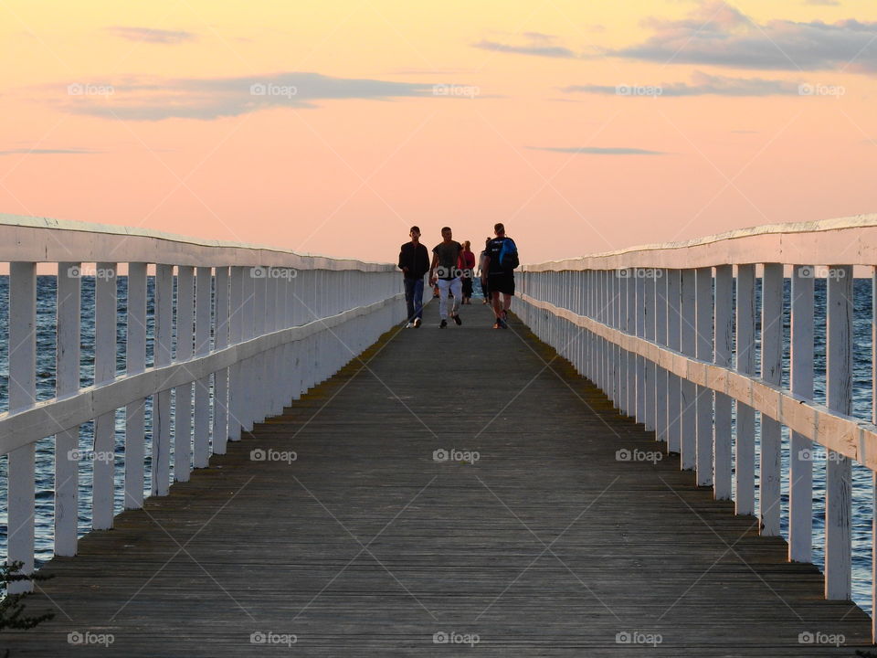 Walking the jetty