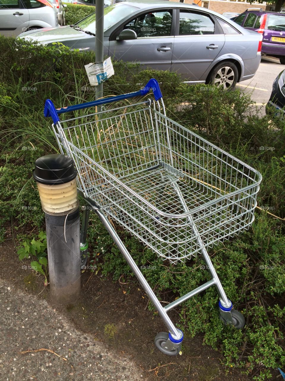 Abandoned shopping trolley