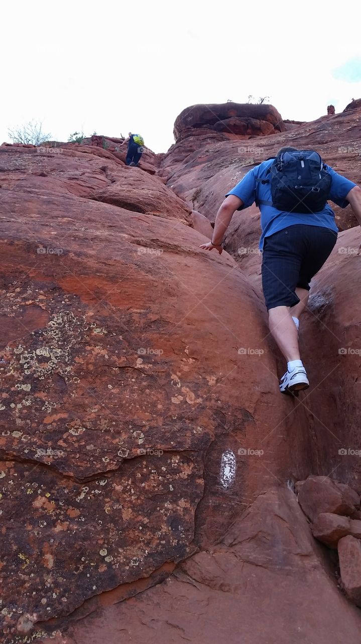 The Climb. Cathedral Rock 