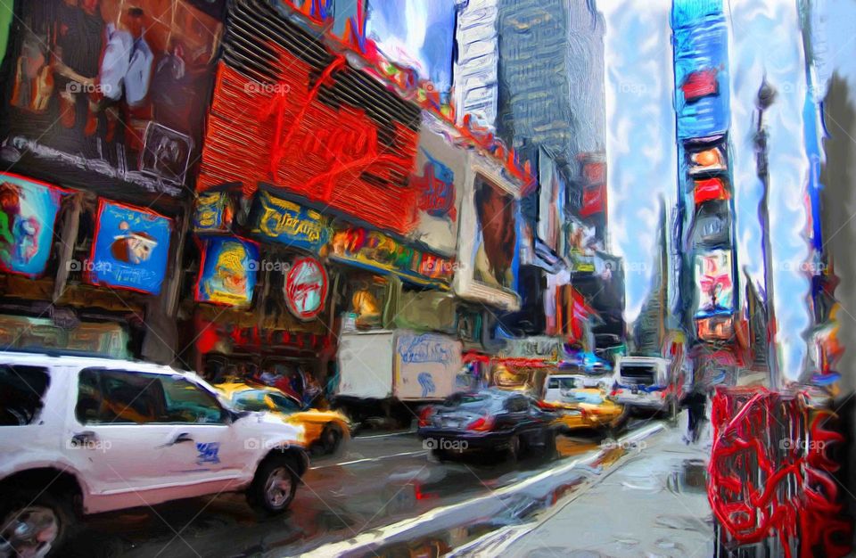 Time square painting