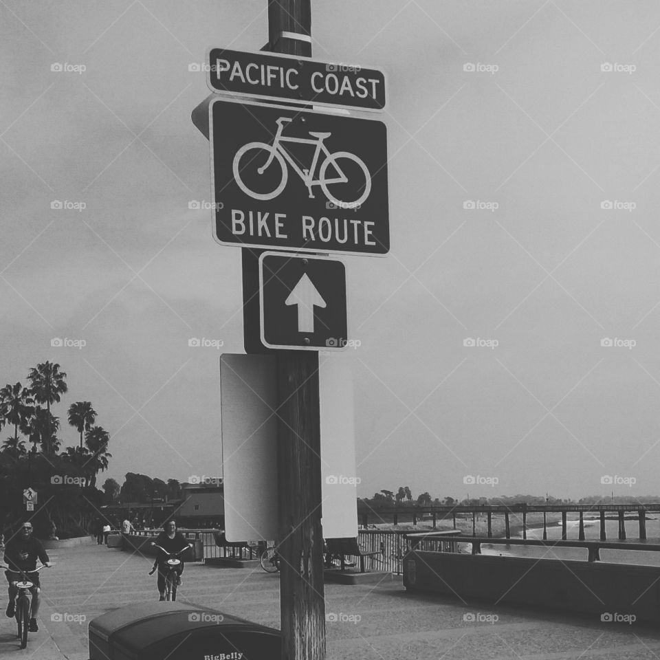 Coast Route Highway 1 Bike Path, Ventura California