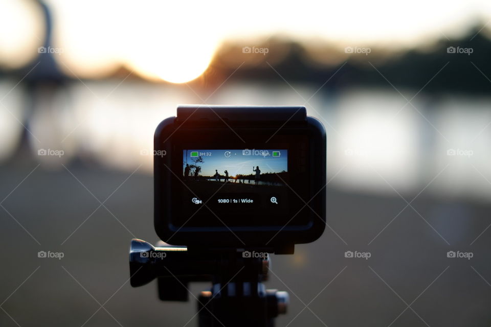 Gopro camera with travel time.