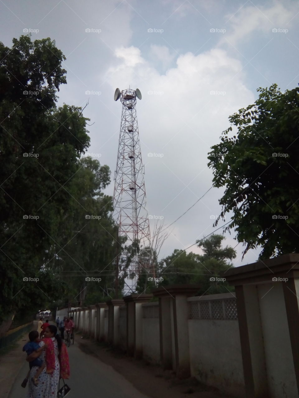 A very high microwave tower at Bathinda city.