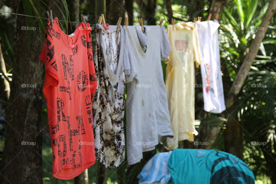 roupa no varal