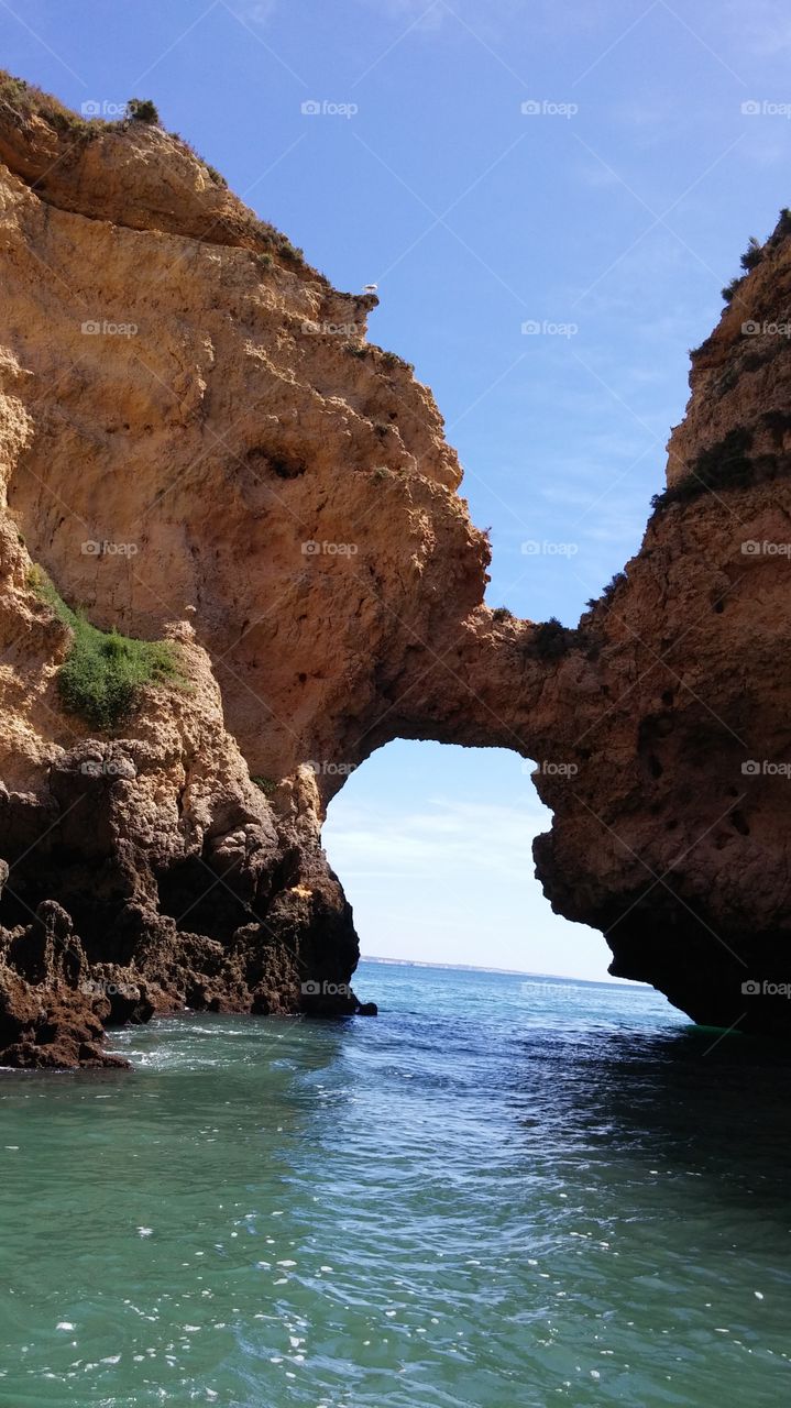 cliffs Algarve Portugal . cliffs at the Algarve Portugal coast lagos 
