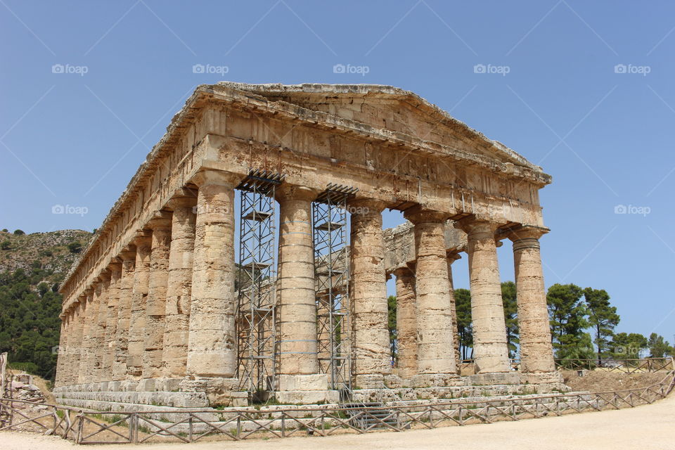 beautiful Temple of Segesta, Sicily