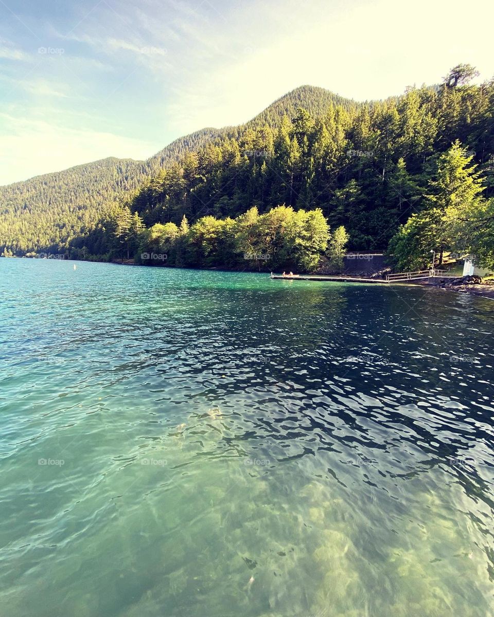 Crescent Lake clear water