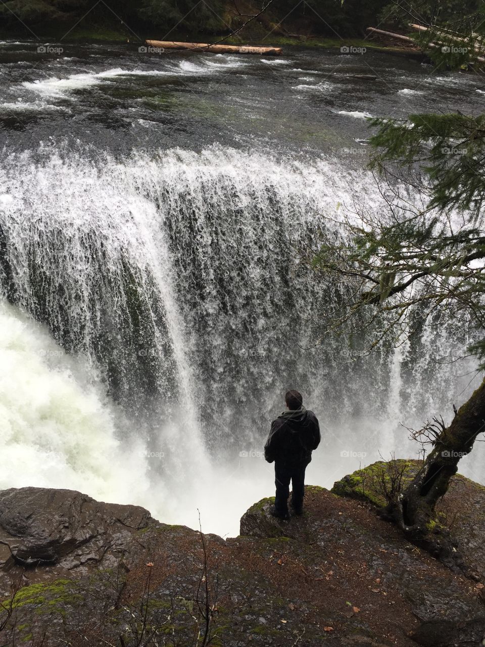 Face your fears. Exploring waterfalls 