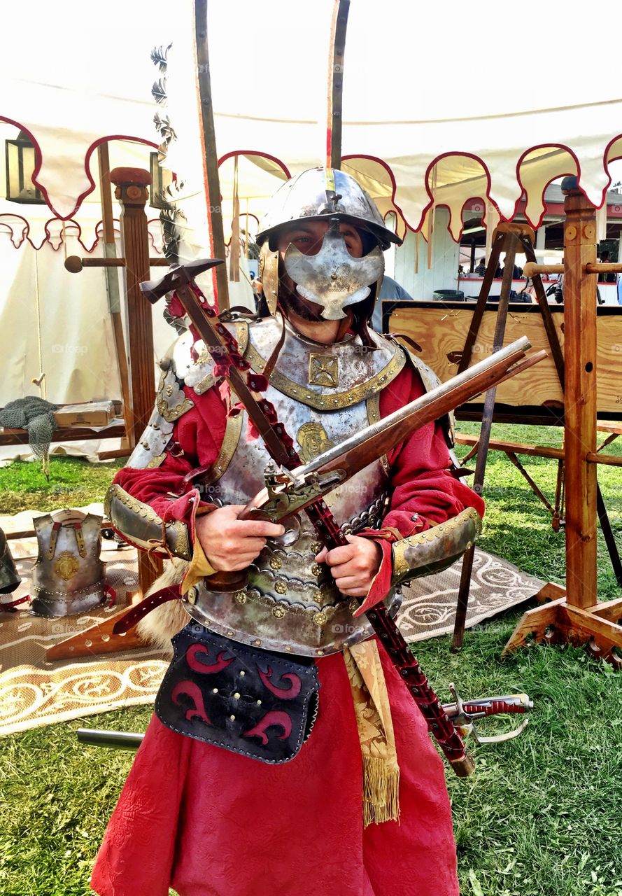 Sword, Festival, Armor, Costume, Weapon