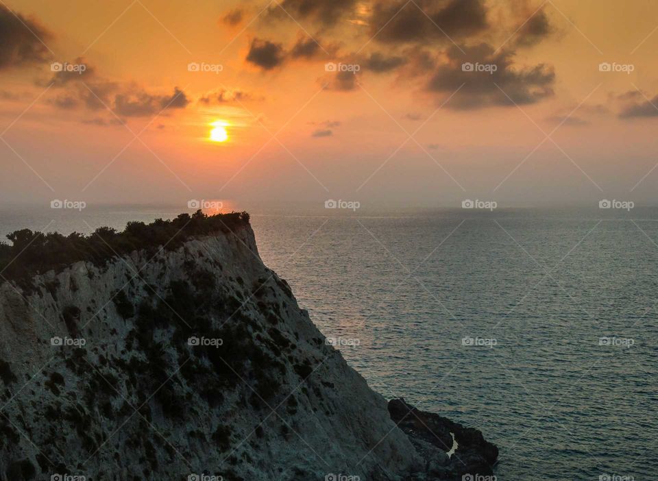 Sunset at porto katsiki