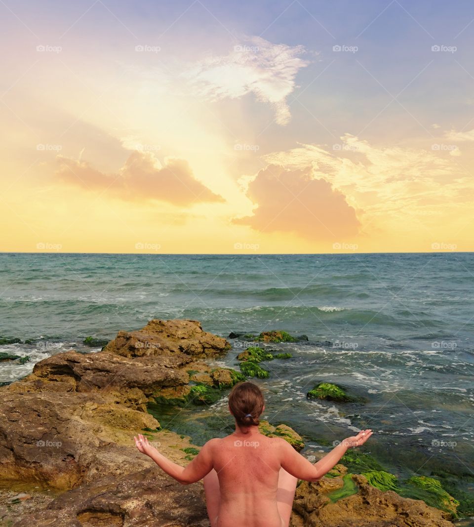 Meditation on the sea cliffs