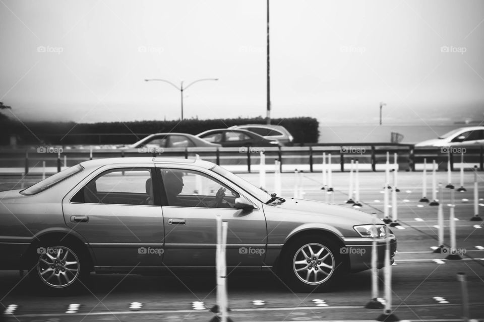Going across the Golden Gate Bridge 