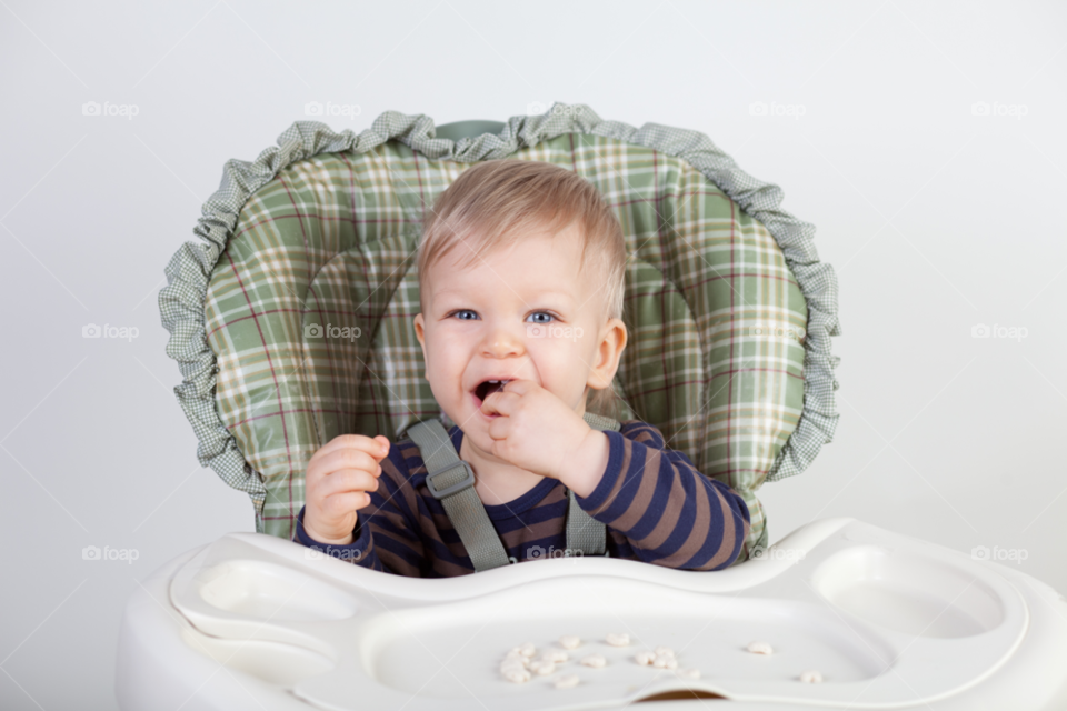 baby boy cute eating by gene916