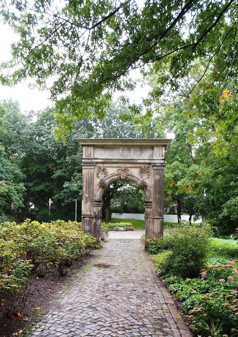 Garden stone street gateway's