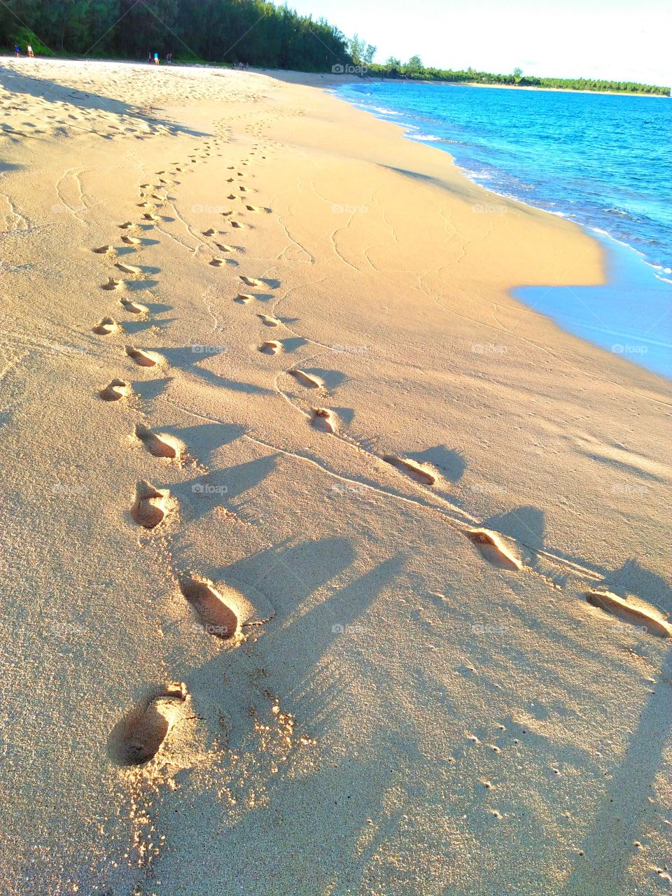 Golden sand in this beautiful island