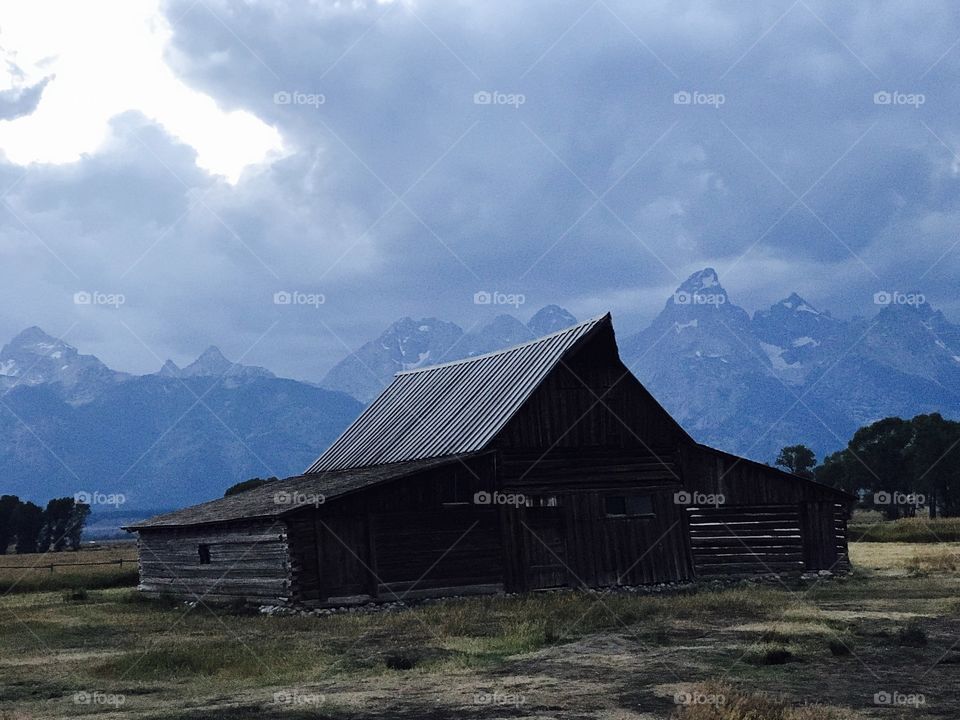Various barn in grand Teton National Park