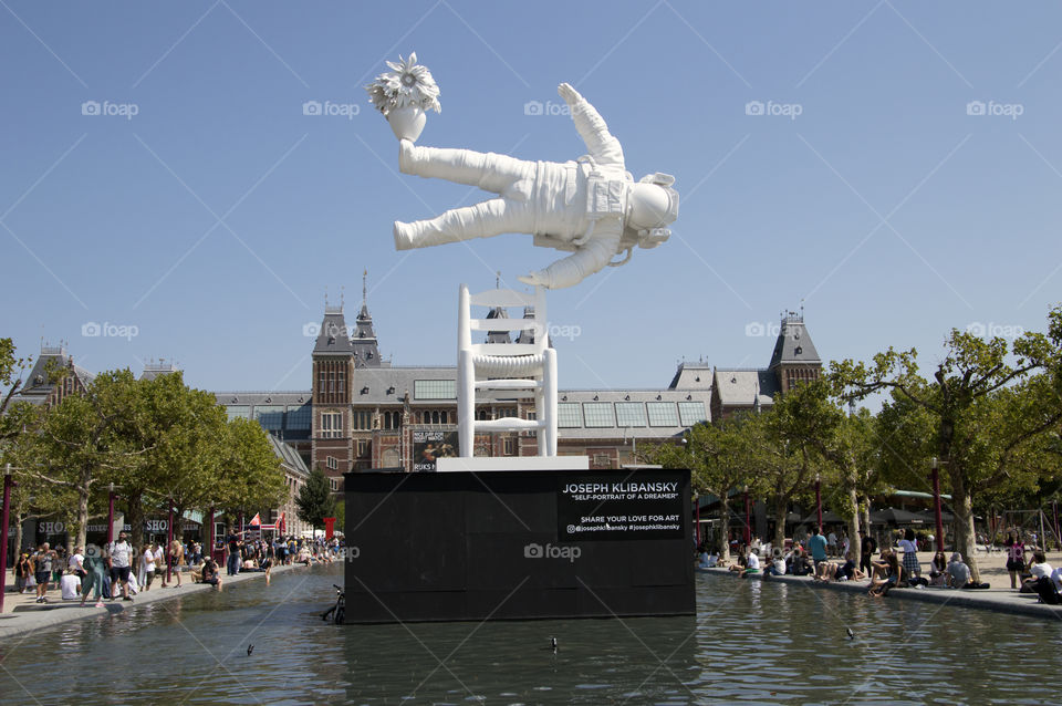 Artwork From Joseph Klibansky At The Museumplein Square At Amsterdam The Netherlands 2018