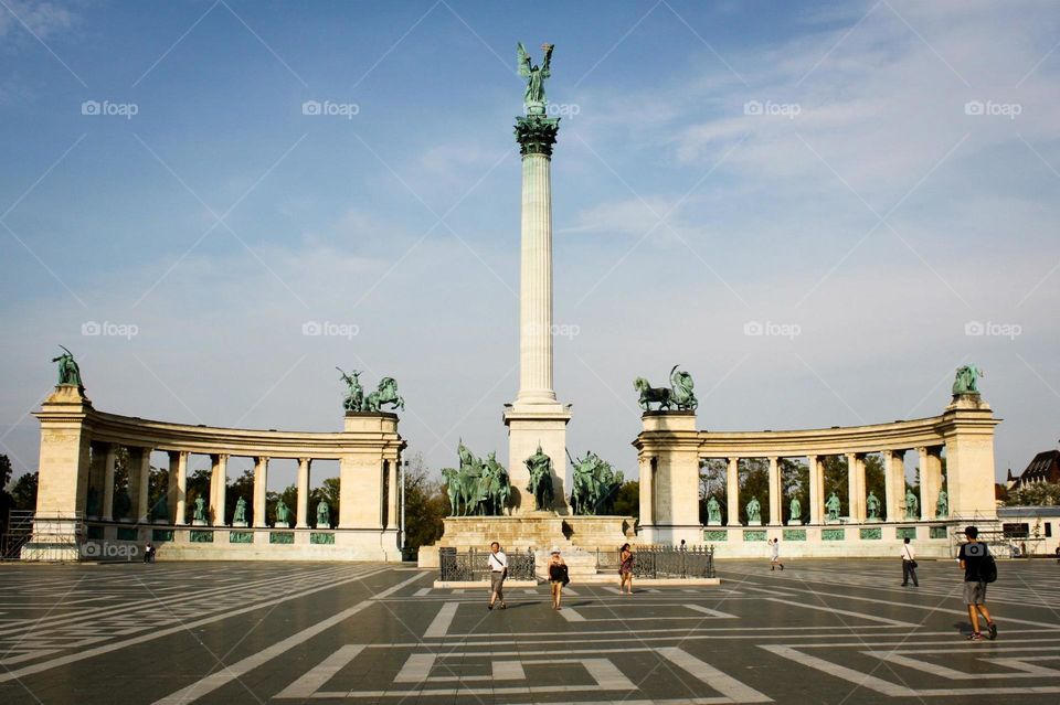 Heroes square. The most historic heroes square