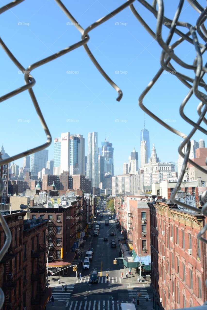 Views of Chinatown from the Manhattan Bridge 