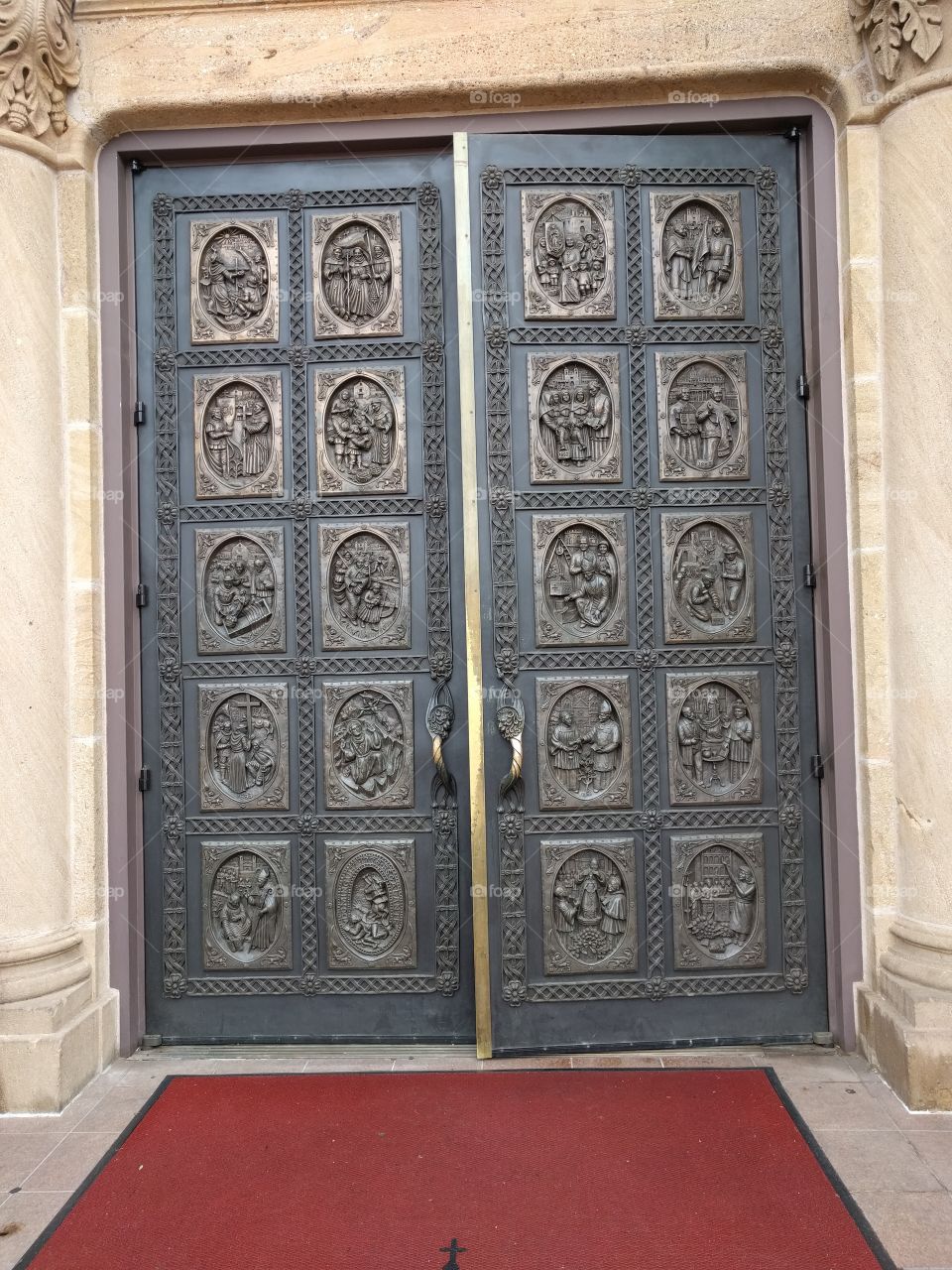 Cathedral doors, Santa Fe, NM