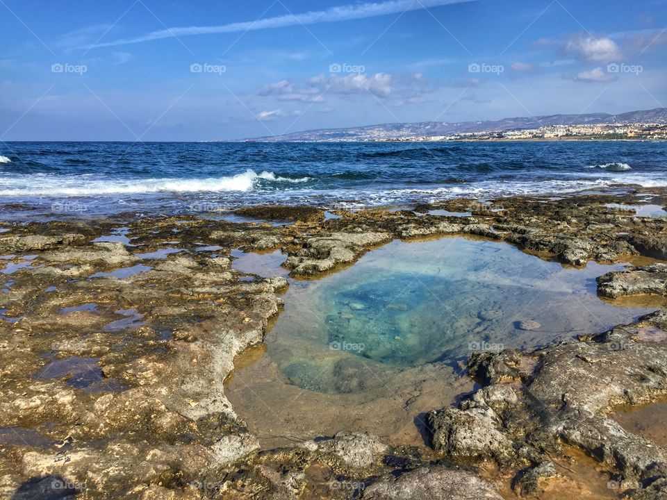 Amazing colors by the seashore