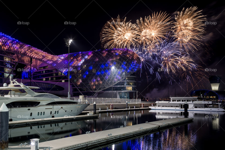 Magical fireworks in Abu Dhabi