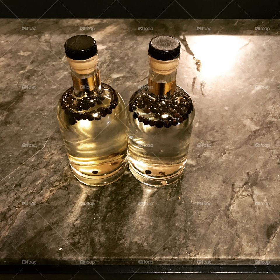 Home made gin with dried juniper berries