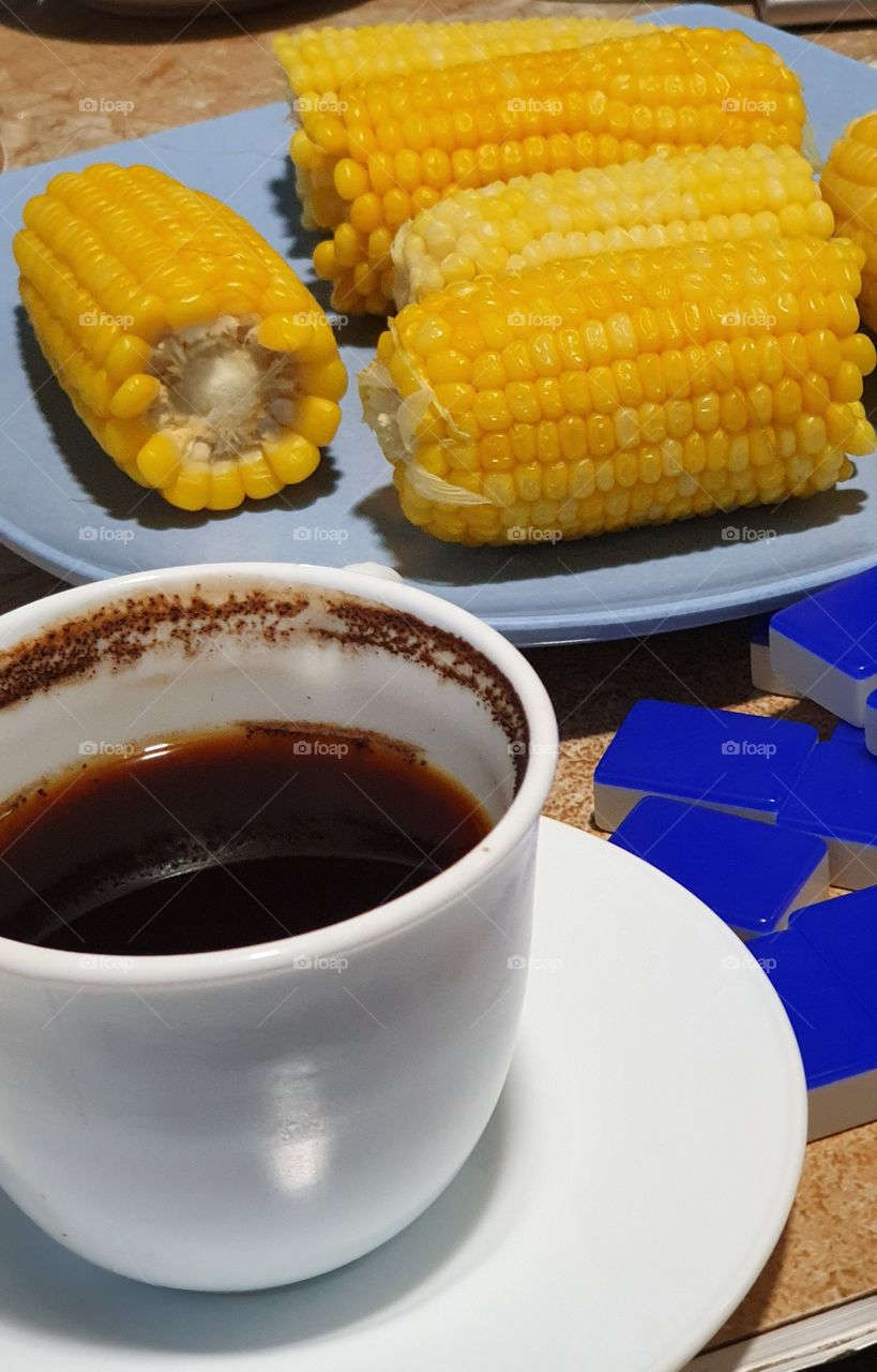 coffee and corn