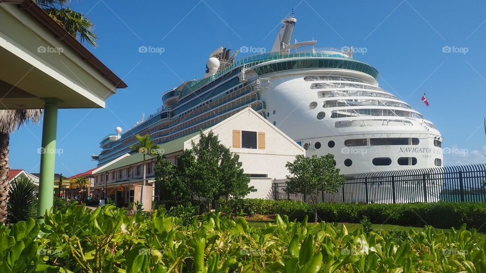 Cruise ship at Jamaica Port