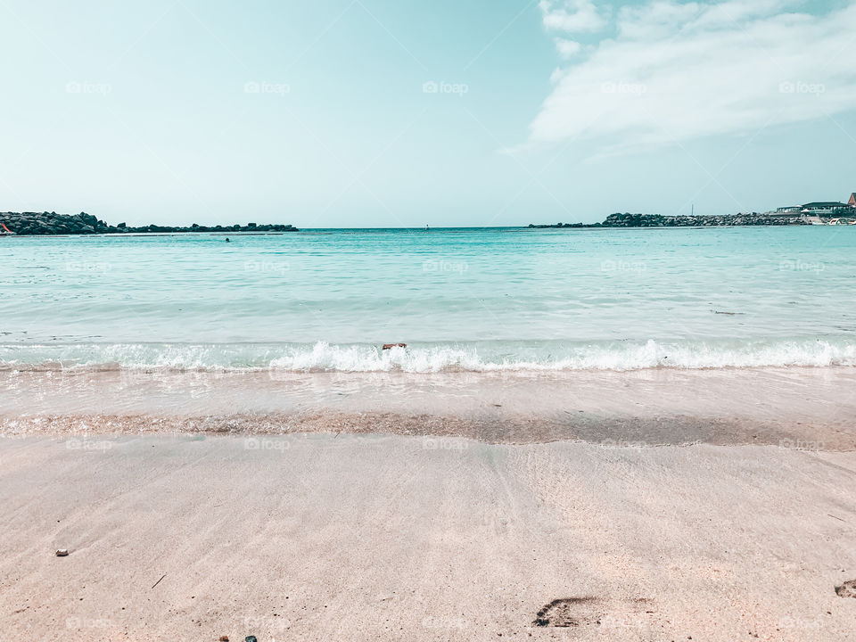Landscape of paradisiac beach 
