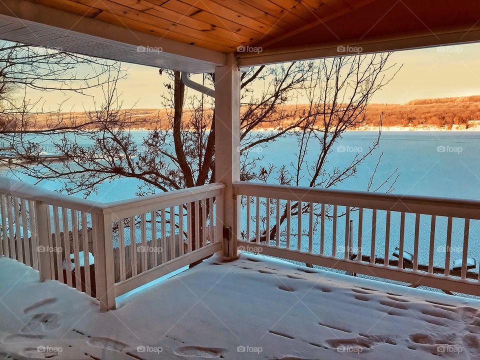 Keuka Lake cottage porch