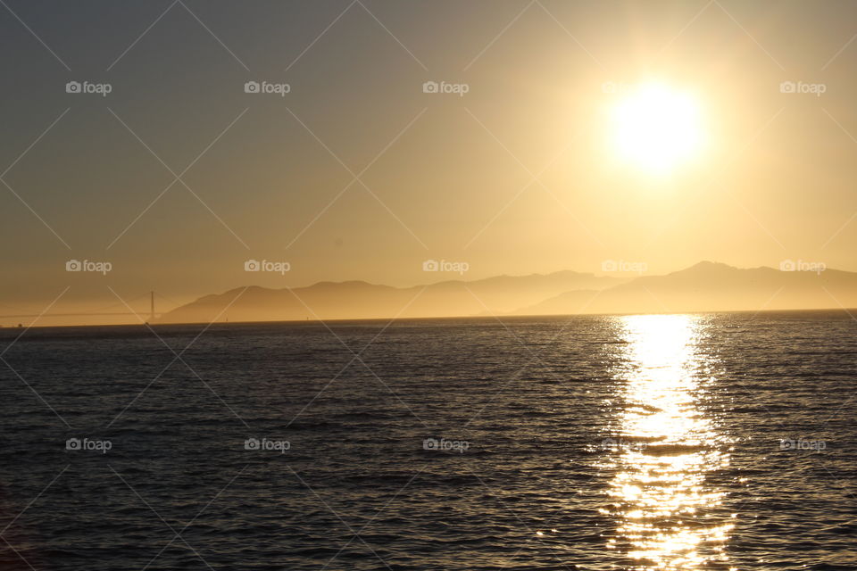 Sunset, Dawn, Water, Sea, Sun